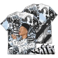 Fp Lick Jordan Unisex Sneaker Shirt Match Uptempo Cobalt Bliss Tee