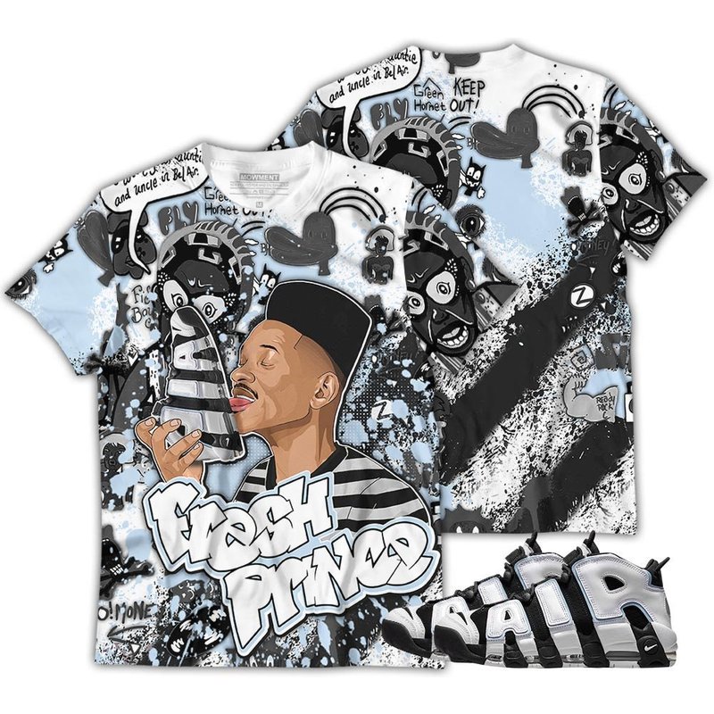 Fp Lick Jordan Unisex Sneaker Shirt Match Uptempo Cobalt Bliss Tee — T-shirts pour hommes