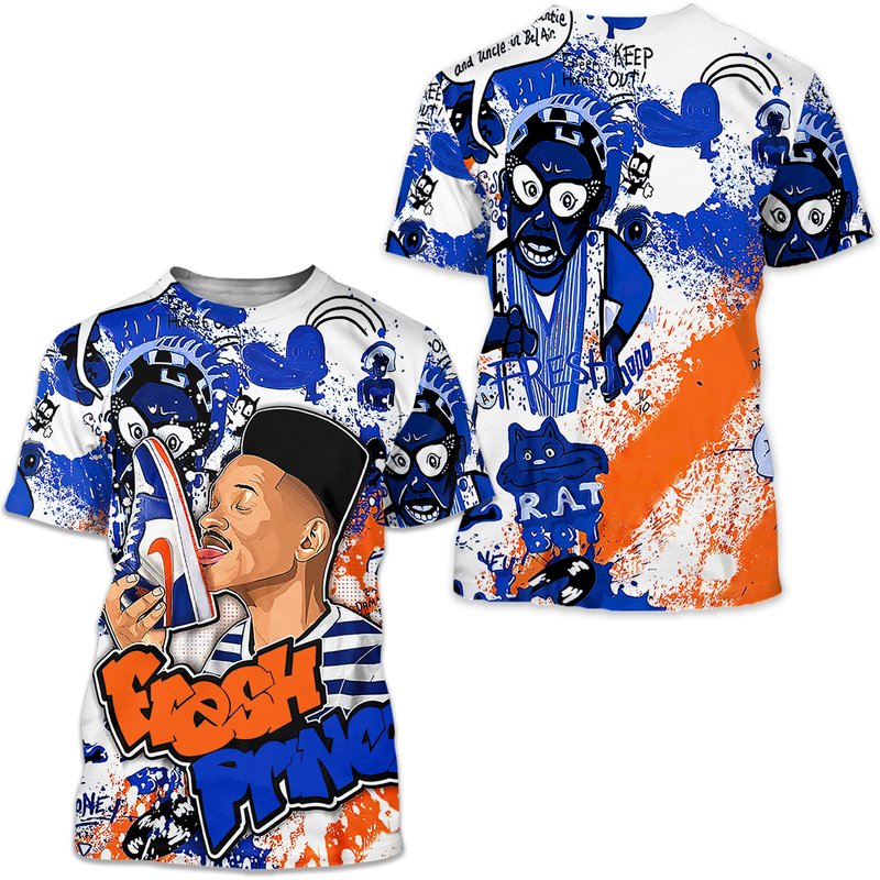 Fp Lick Jordan Unisex Sneaker Shirt Match Mid Knicks 1s Tee — T-shirts pour hommes