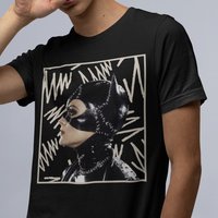 Catwoman Zigzag T-shirt, 80s T-shirt, Catwoman Shirt — T-shirts pour hommes