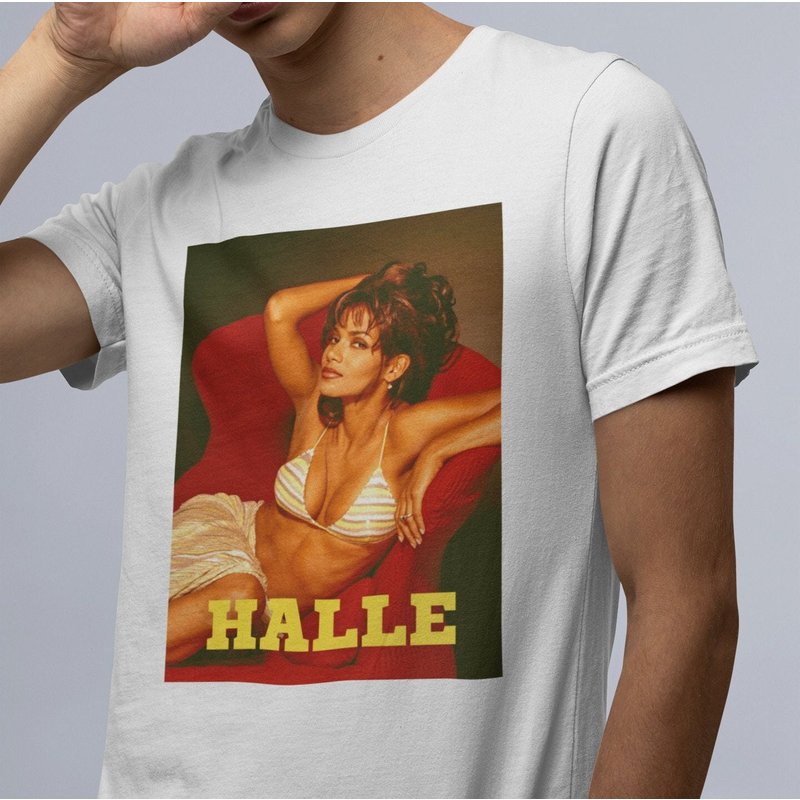 Halle Berry T-shirt, Halle T-shirt, 90s Shirt, Hiphop Shirt, Rapper Shirt — T-shirts pour hommes