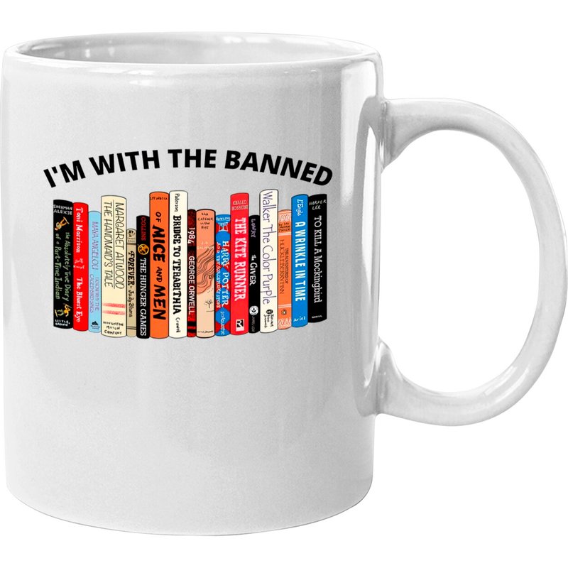 I'm With The Banned, Banned Books Mugs, Banned Books Mugs — Tasses et gobelets