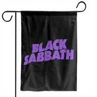 Black Sabbath Purple Logo Garden Flags — Drapeaux décoratifs