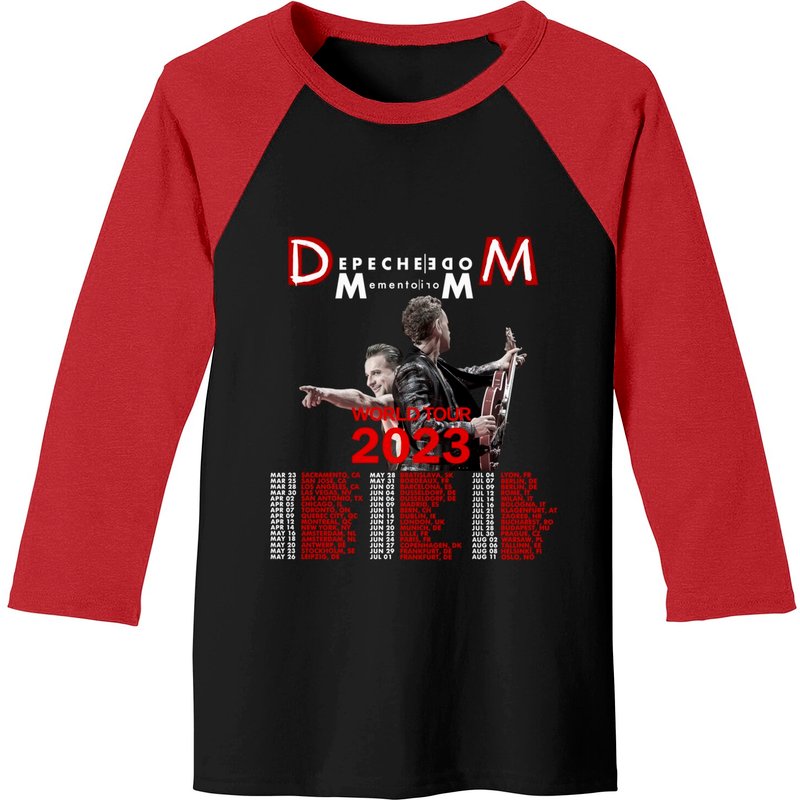 Depeche Mode Violator Tour 2023 Baseball Tees, 90s Depeche Mode Rock Band Tour Baseball Tees — T-shirts pour hommes