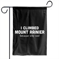 I Climbed Mount Rainier Funny Mountain Climbing Garden Flags — Drapeaux décoratifs
