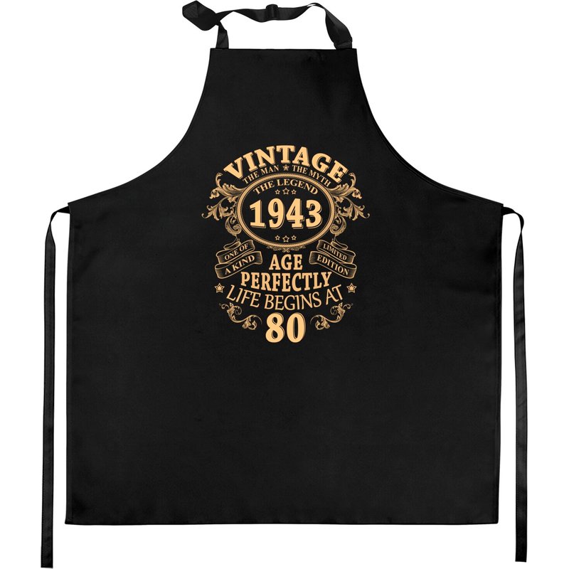 Vintage 1943 The Man Myth Legend 80th Birthday Gifts For Men Kitchen Aprons — Tabliers de cuisine