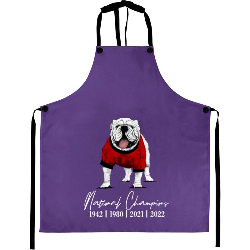Uga National Championship Georgia 2023 Cute Bulldogs Aprons — Kitchen Aprons