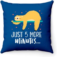 Just 5 More Minutes, Sloth Throw Pillows