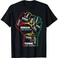 Inspiring Black Leaders Power Fist Hand Black History Month T-shirt