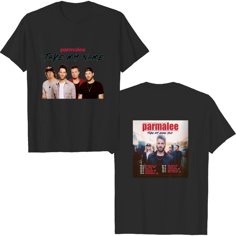 2 Sides Parmalee 2023 Take My Name Tour Dates 2023 World Tour Shirt — T-shirts pour hommes