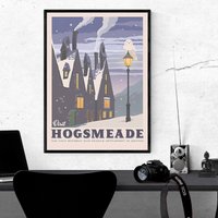 Harry Potter Movie Poster - Hogsmeade Travel Poster — Posters & Prints