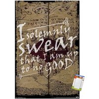 Harry Potter - The Marauder's Map - I Solemnly Swear Wall Poster — Affiches et impressions