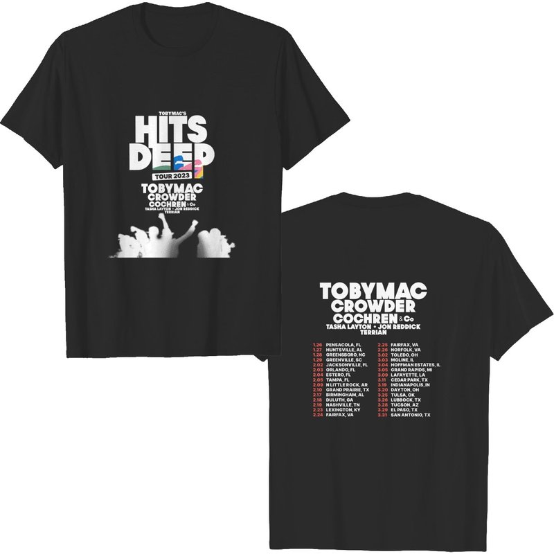 Tobymac Hits Deep 2023 Tour T-shirt, Tobymac Concert Shirt — T-shirts pour hommes