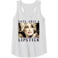 Guts, Grits, And Lipstick- Dolly Parton Tank Tops