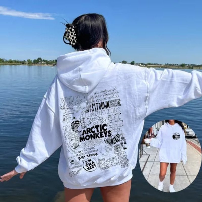 Arctic Monkey 2 Sides Hoodie
