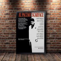 Alpacino Scareface Movie Poster, Movie Poster