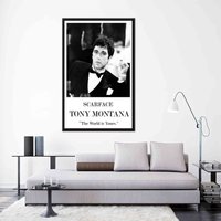 Scarface Tony Montana, Tony Montana Poster, The World Is Yours