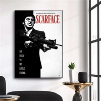 Scarface Say Hello To My Little Friend Poster — Posters & Prints