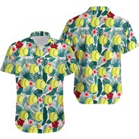 Softball Hawaiian Shirt For Men, Women, Love Softball Aloha Shirt — Chemises décontractées pour hommes