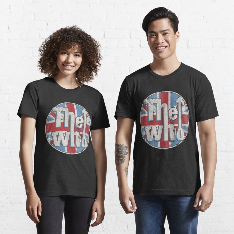 The Who Official Distressed Union Jack Circle Essential T-shirt — T-shirts pour hommes