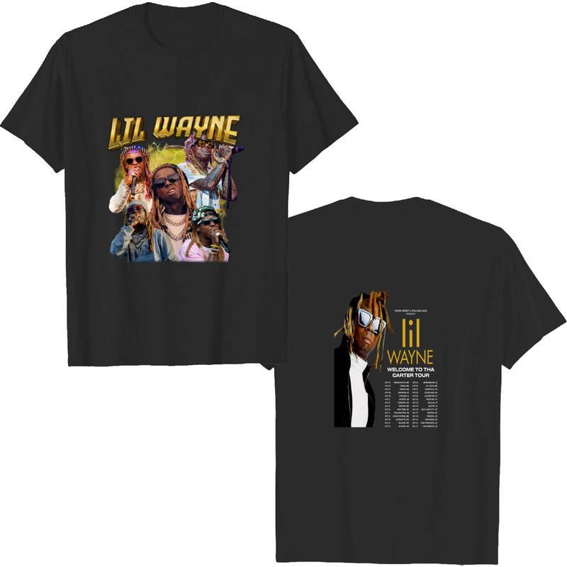 Lil Wayne Rapper The North America Tour 2023 T Shirt — T-shirts pour hommes