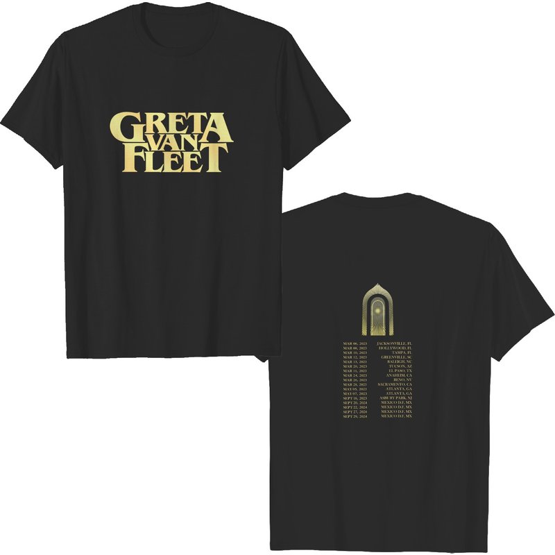 Greta Van Fleet Band 2023 Tour T Shirt — T-shirts pour hommes