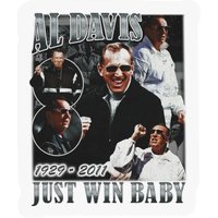 Al Davis Just Win Baby Vintage 90s Style Stickers, Josh Jacobs Stickers, Josh Jacobs Al Davis Stickers