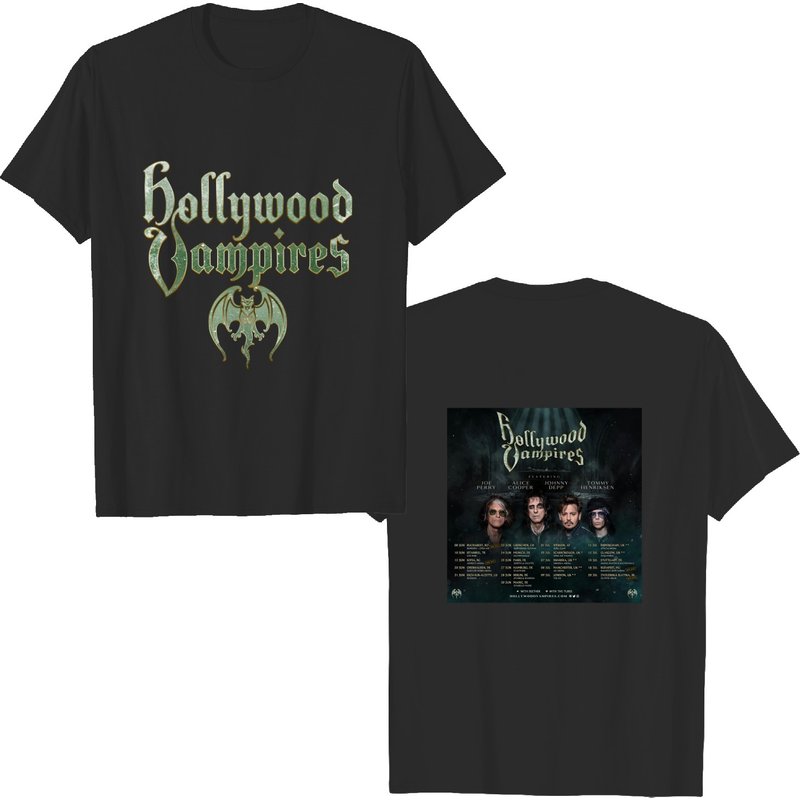 Hollywood Vampires 2023 World Tour T-shirt — T-shirts pour hommes