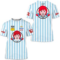 Checkered Flag Noah Gragson 2022 Wendys Sublimated Uniform Pit Crew T-shirt