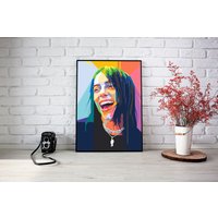 Billie Eilish Poster,billie Eilish Pop Art Poster — Posters & Prints