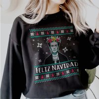 Frida Kahlo Sweatshirt, Winter Sweatshirt — Sweats à capuche pour hommes