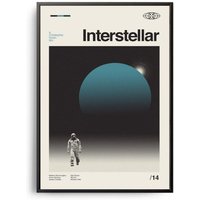 Interstellar Poster Art Print Midcentury Modern Vintage Inspired Poster — Posters & Prints