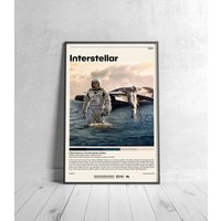Interstellar Movie Poster | Christopher Nolan Minimalist Movie Poster — Posters & Prints