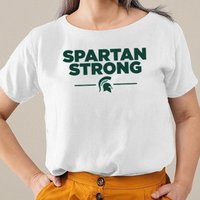 Spartan Strong Msu Shirt, We Are All Spartans Donate For Spartan Strong Fund — Mens T Shirts