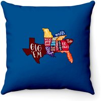 Southeastern Conference Team States Throw Pillows, Sec Sports