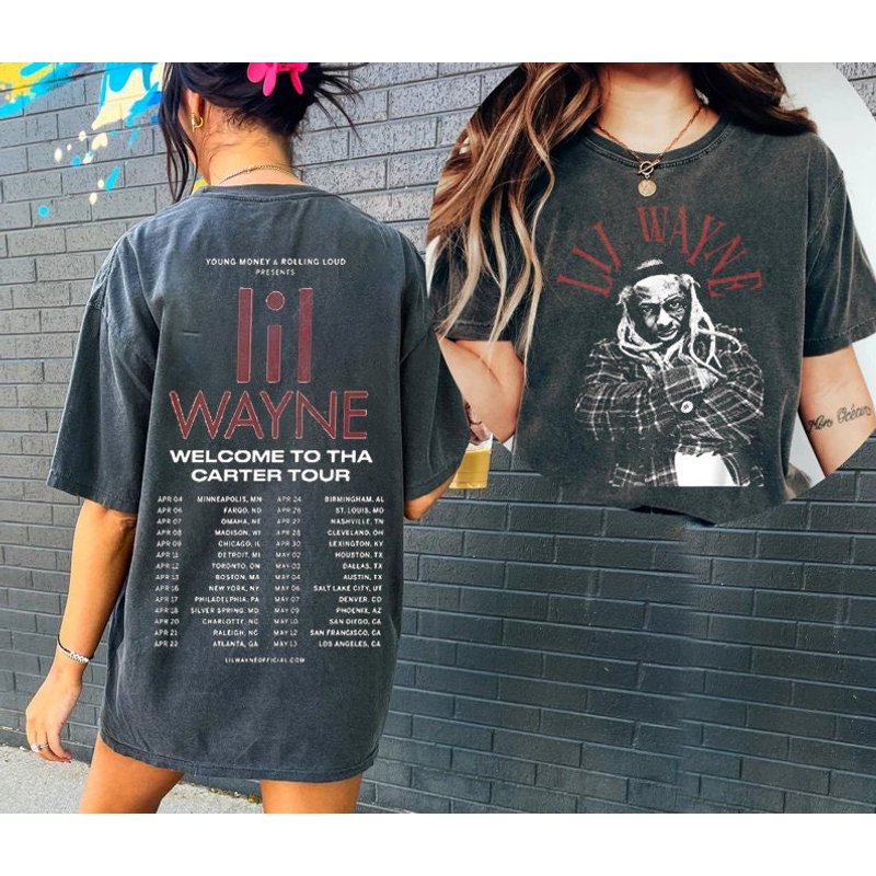 Lil Wayne Rapper The North America Tour 2023 — Mens T Shirts