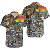 Rat Fink And The Hot Rod Hawaiian Shirt