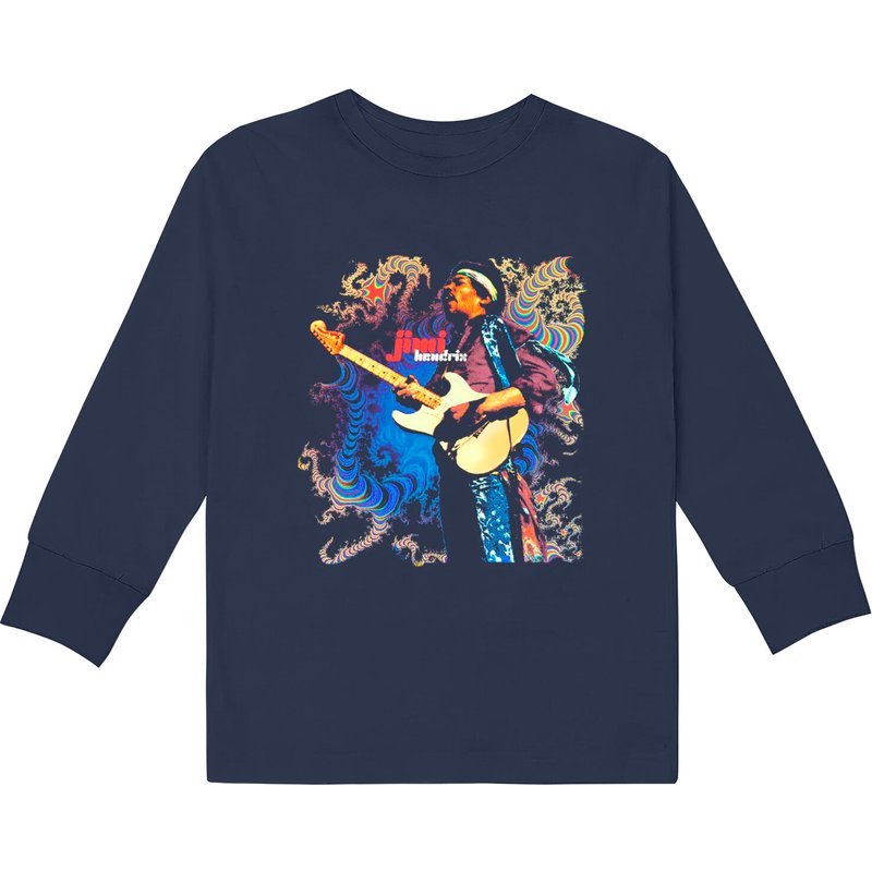 Vintage Jimi Hendrix Kids Long Sleeve T-shirts — T-shirts pour hommes
