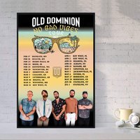 Old Dominion No Bad Vibes 2023 Tour Poster — Posters & Prints
