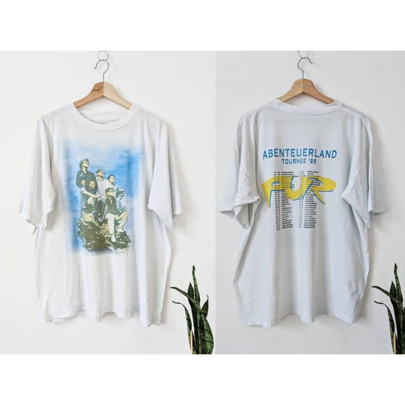 Vintage Pur Merch T-shirt Abenteuerland 1995 Tour — T-shirts pour hommes