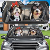 Bernedoodle Car Sun Shade, Car Decoration, Bernedoodle Sun Shade — Pare-soleil de voiture
