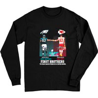 Chiefs And Eagles Brothers Long Sleeves, Jason Kelce Travis Kelce