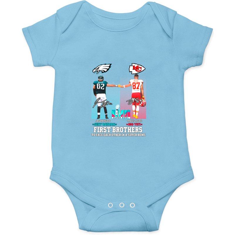 Chiefs And Eagles Brothers Onesies, Jason Kelce Travis Kelce — Bodys bébé