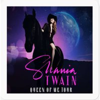 Queen Of Me Tour 2023 Shania Twain Stickers, Vintage Shania Twain Queen Of Me Tour Stickers
