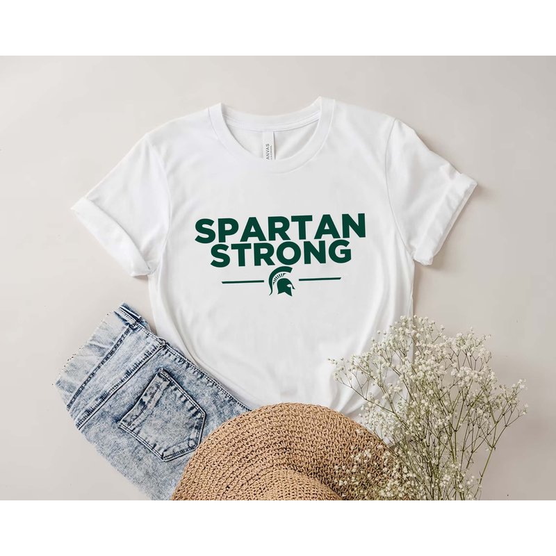 Spartan Strong Msu Shirt, We Are All Spartans Donate For Spartan Strong Fund Shirt — T-shirts pour hommes
