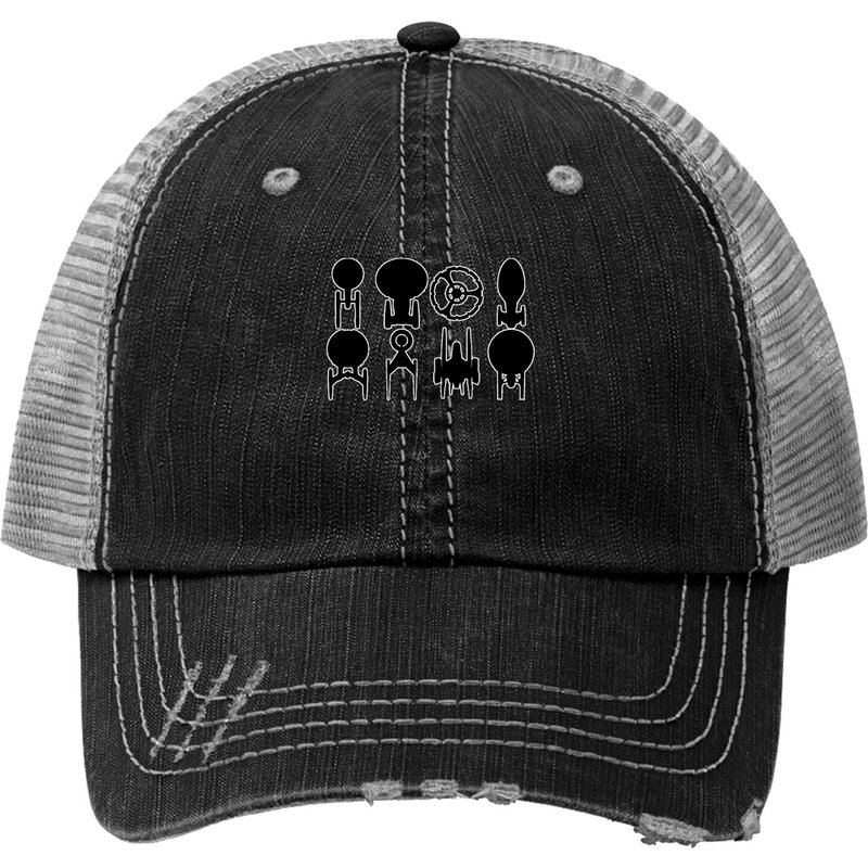 Trek Ship Silohettes Updated 2020 Trucker Hats — Casquette de baseball