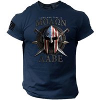Molon Labe Spartan Warrior 3d T-shirt Come And Take It Patriotic Usa Flag Military Gym