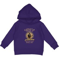 Listening To Bruce Springsteen Kids Pullover Hoodies
