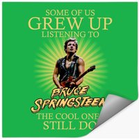 Listening To Bruce Springsteen Stickers