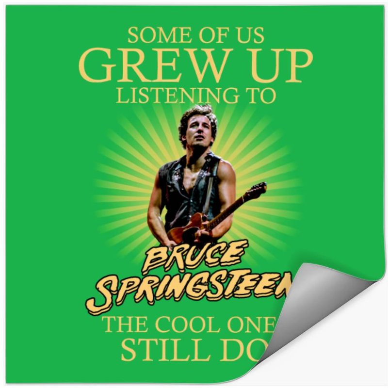 Listening To Bruce Springsteen Stickers — Autocollants et stickers